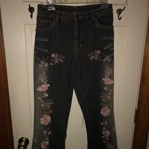 Newport News jeanology floral jeans nwot size 10